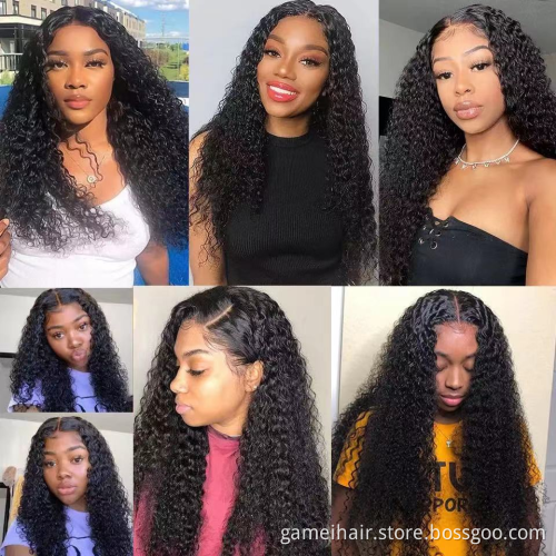 Brazilian Lace Wig Vendor Kinky Curly 13X4 13X6 Lace Front Wig Cheap Cuticle Aligned Human Hair Lace Frontal Wig For Black Women